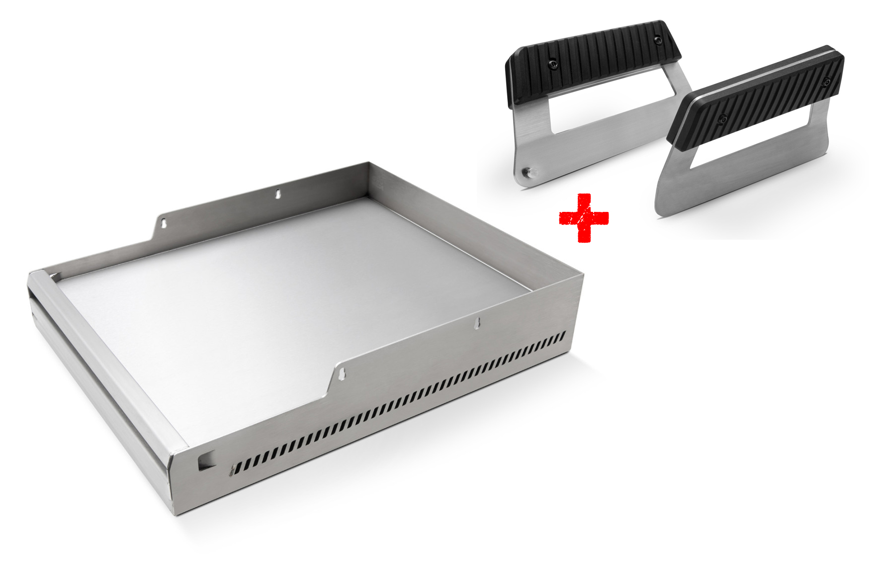 Otto Wilde Plancha Grillplatte ohne Verpackung inkl. Griffe