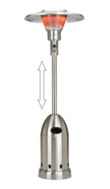 Terrassenheizer Bullet Inox Pro Teleskop