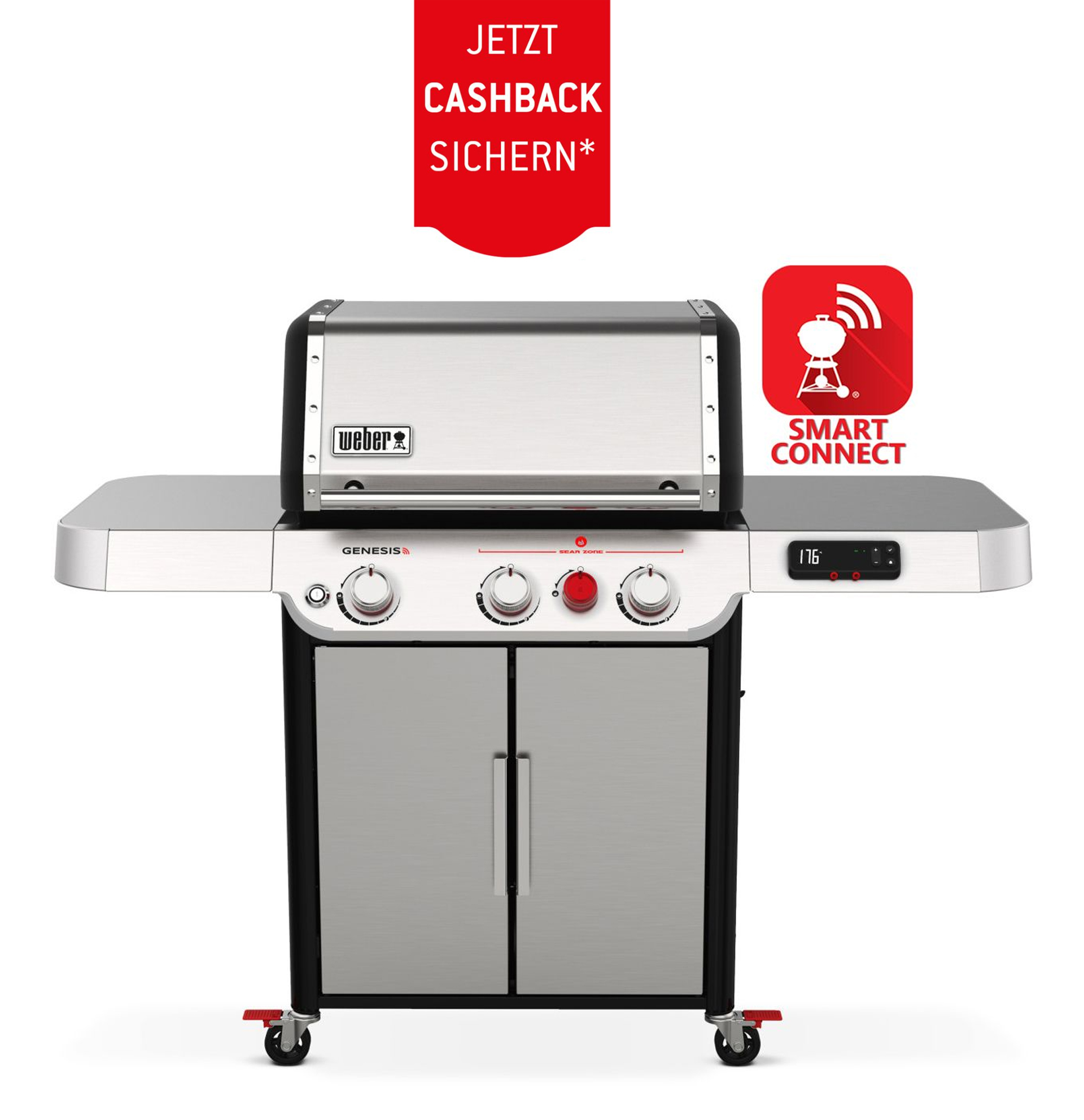 Weber Genesis SX 325 S inkl. Haube, Plancha & Drehspieß