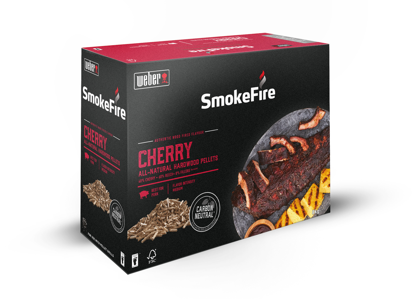 Weber SmokeFire Kirschholz 8 kg Holzpellets