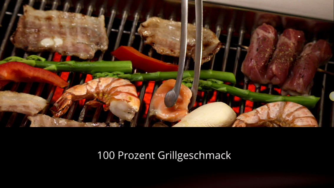 100_Prozent_Grillgeschmack BBIQ - Der rauchfreie Gasgrill für Innen & Außen