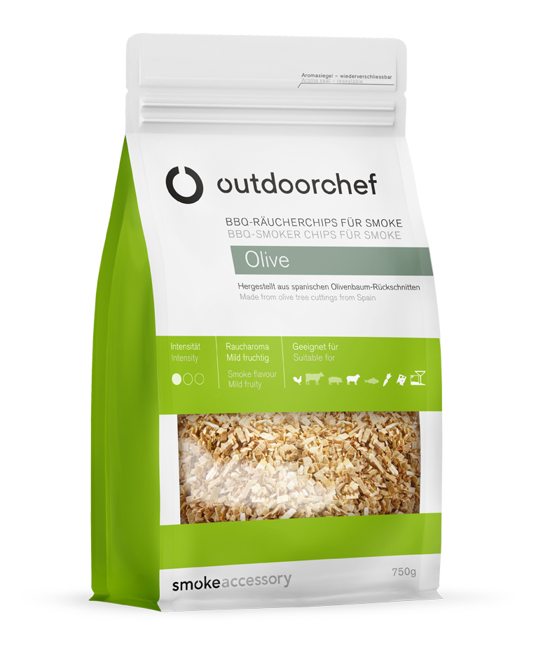 OutdoorCHEF Smoke Räucherchips Olive 750g