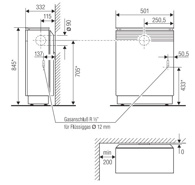 Oranier Palma Plan 4,7 kW Beige Erdgas