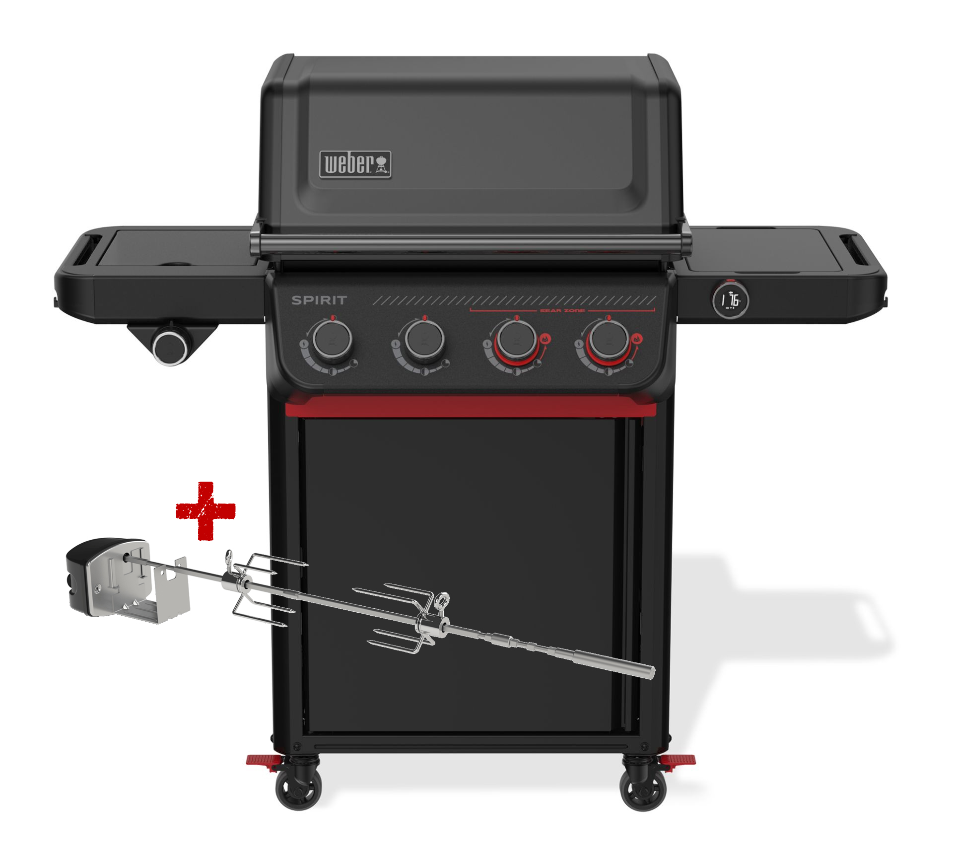 Weber Spirit EPX-435R Stealth smarter Gasgrill inkl. Dreshpieß
