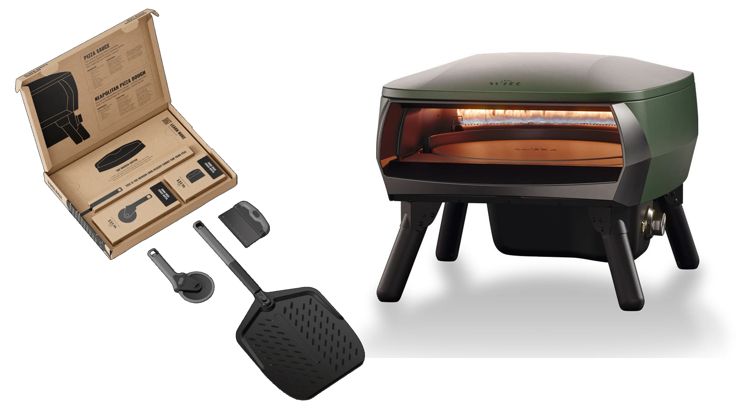 WITT Pizzaofen Piccolo Rotante Green Bundle