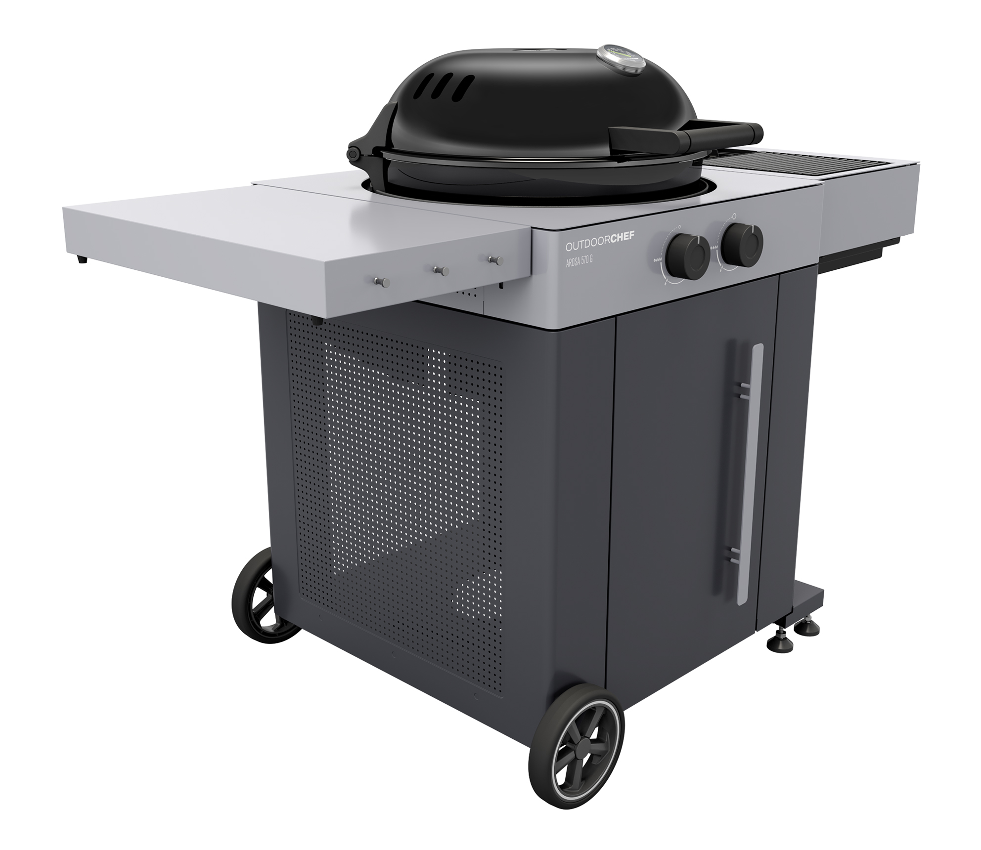 Outdoorchef Arosa 570 G EVO Grey Steel inkl. Blazing- / Cooking Zone Kit Plus