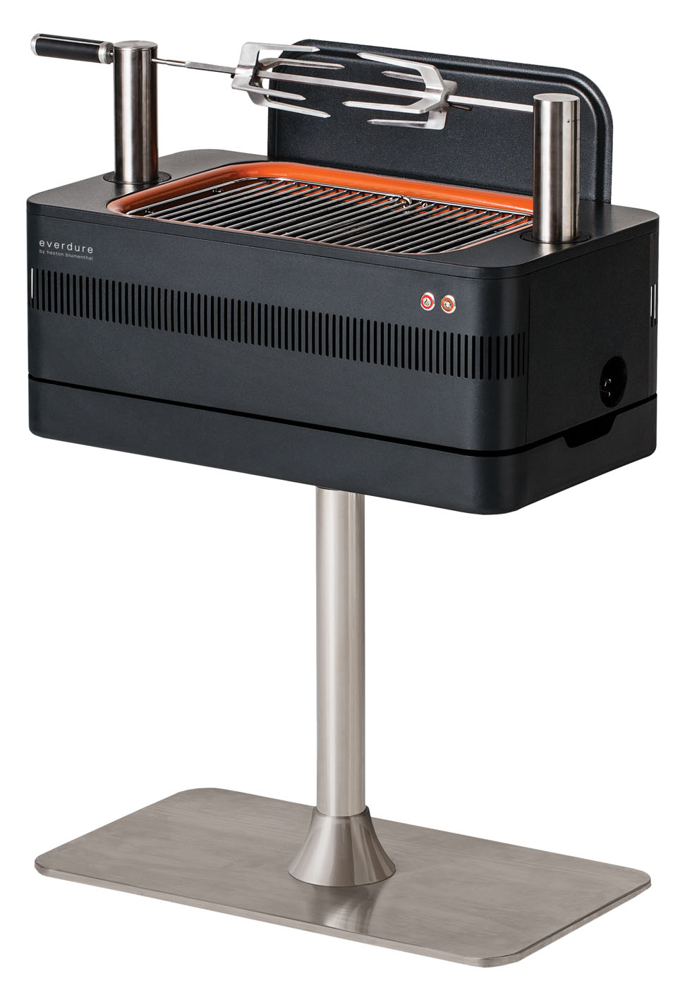 Everdure Fusion Holzkohlegrill Seitlich inkl. Drehspieß