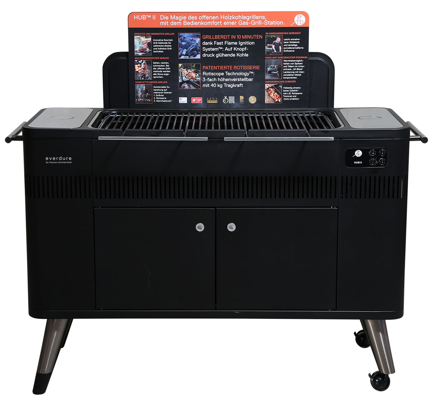 Everdure_HUB_II_4 Everdure HUB II Holzkohlegrill