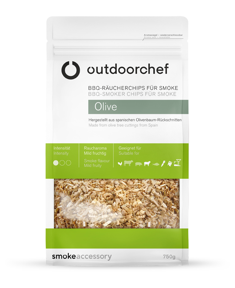 OutdoorCHEF Smoke Räucherchips Olive 750g