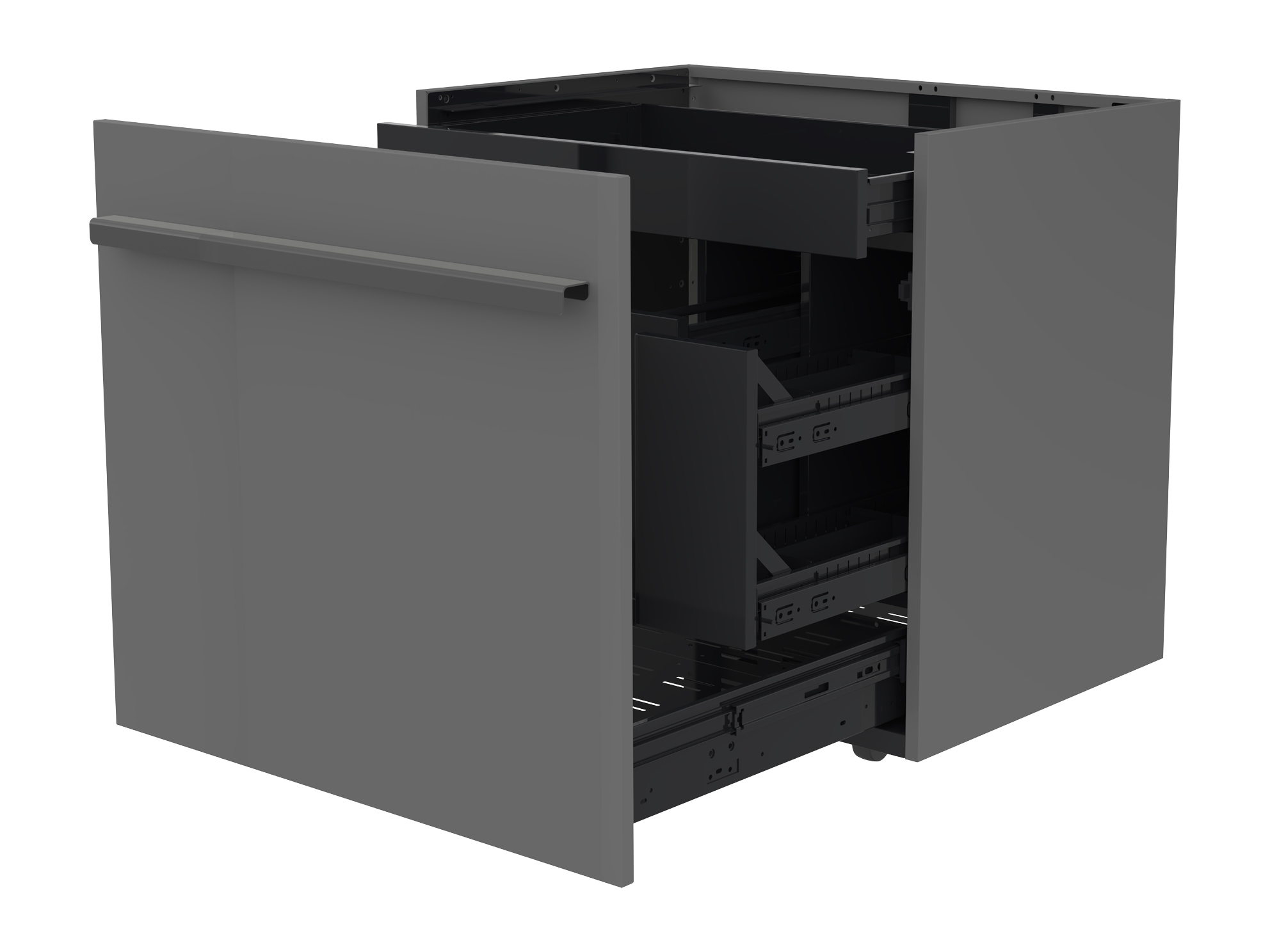 OUTDOORCHEF CUBE Schubladenmodul Edelstahl / Darkgrey