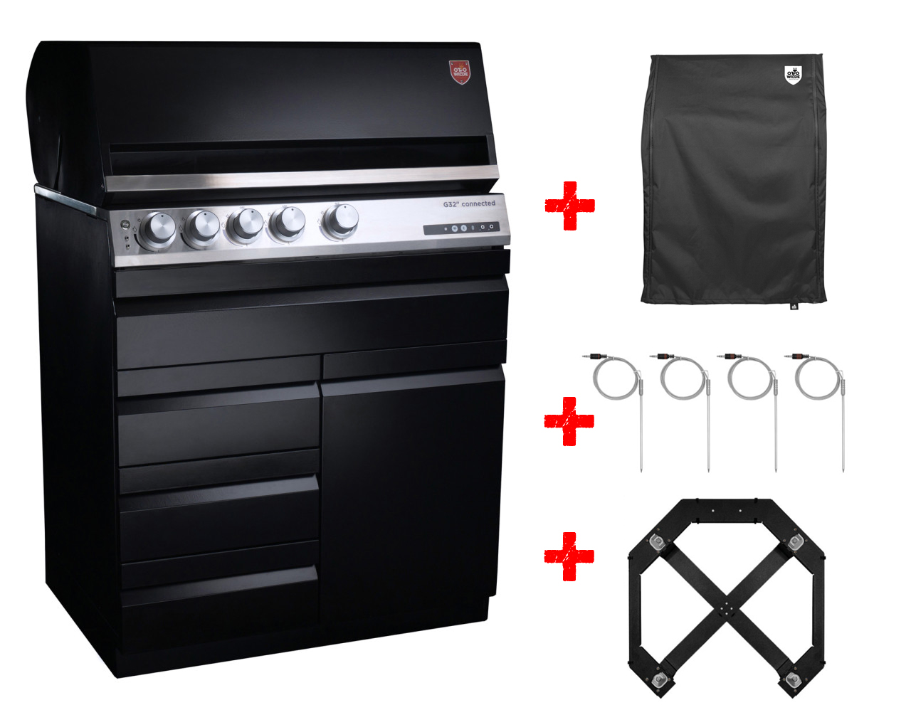 Otto Wilde G32 Connected mit 3 Schubladen + Tür (aktuellstes Modell) inkl. Abdeckhaube