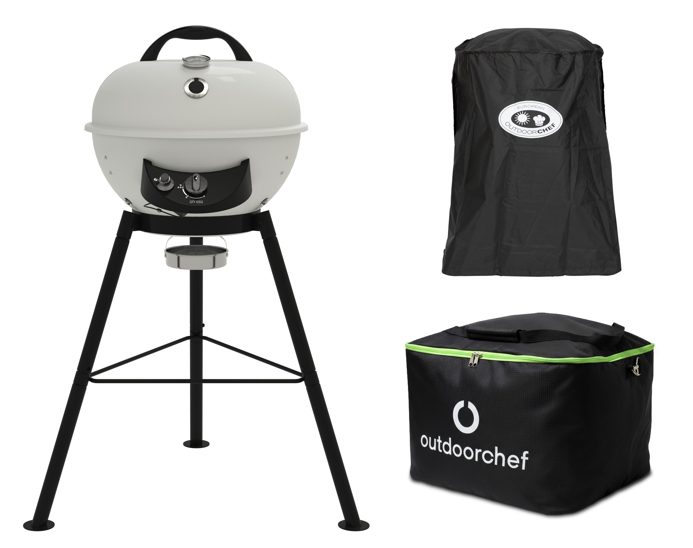 Outdoorchef City 420 G SE Vanilla inkl. Abdeckhaube & Tragetasche
