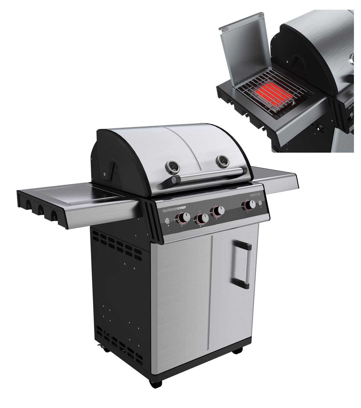 OUTDOORCHEF Dualchef S 325 G inkl. Blazing Zone 900°C Brenner