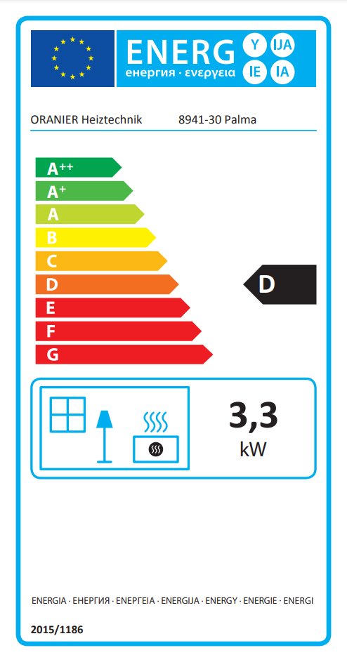 Oranier Palma Plan 3,3 kW Gasheizautomat Erdgas