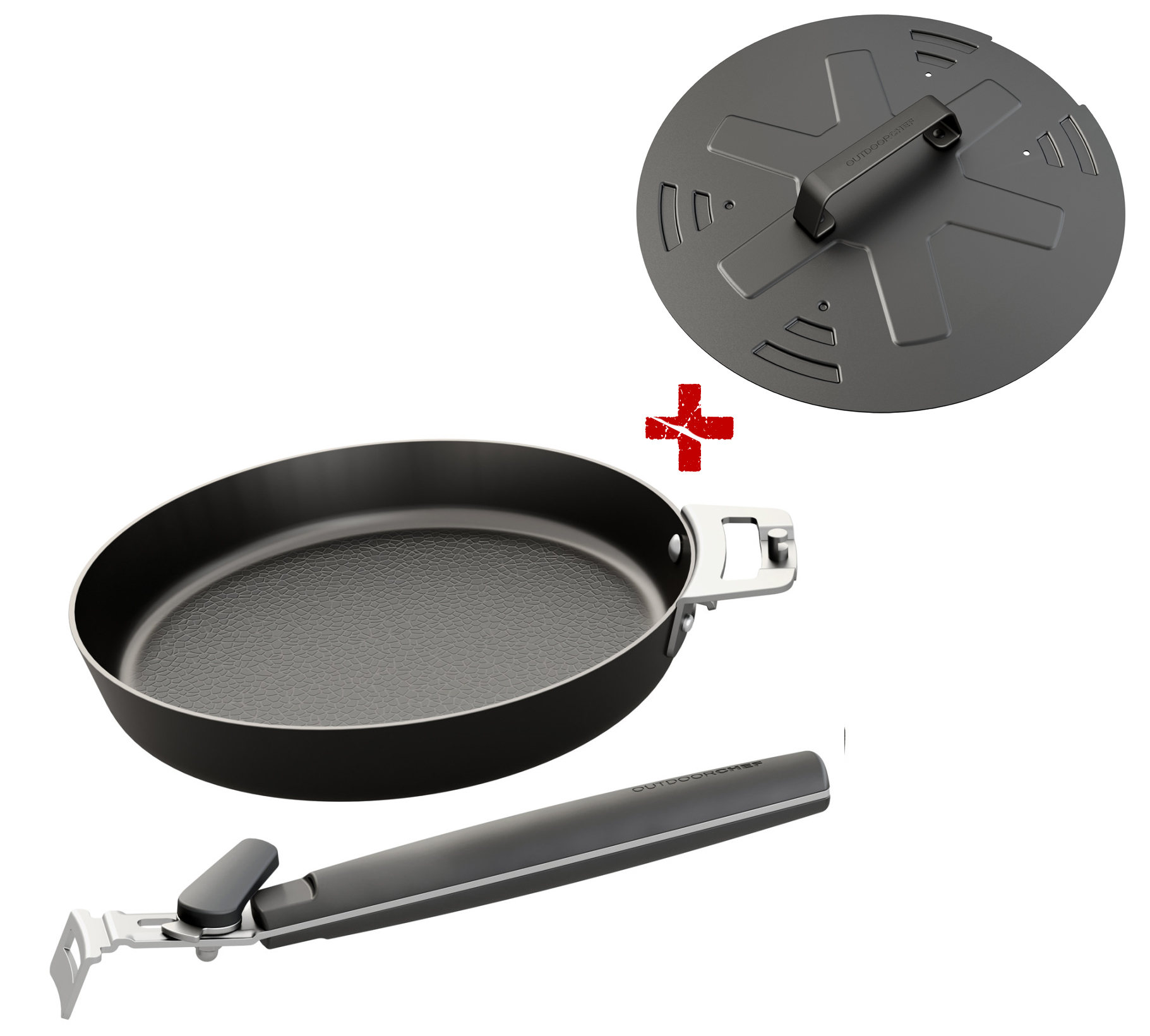 OutdoorCHEF Carbonstahlpfanne 24 cm inkl. Deckel