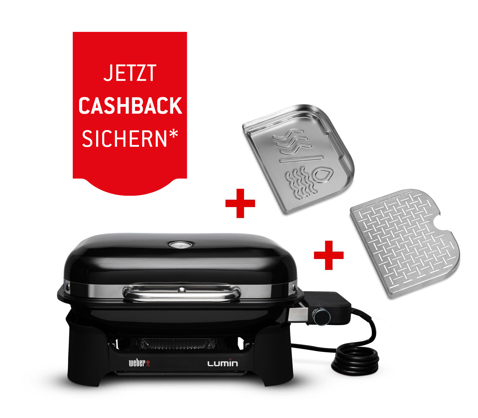 Weber Lumin Compact Elektrogrill inkl. Schalen-Set