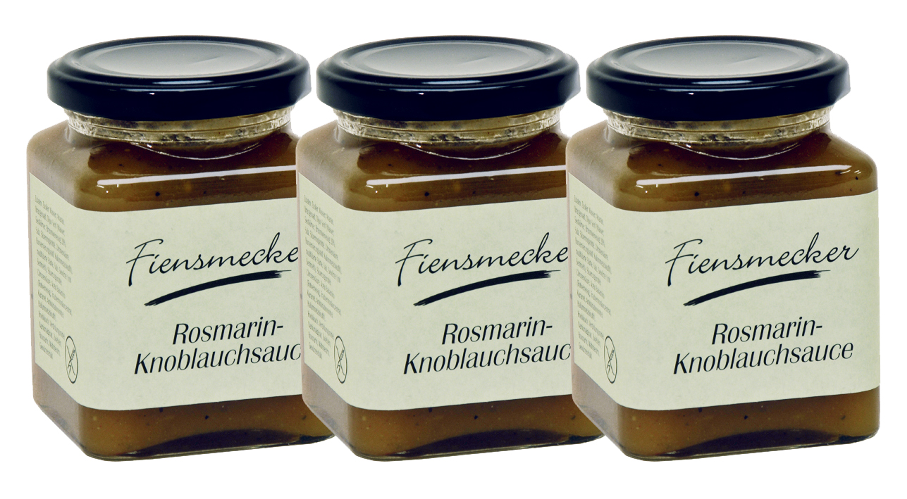 3er Rosmarin Knoblauch Sauce Fiensmecker