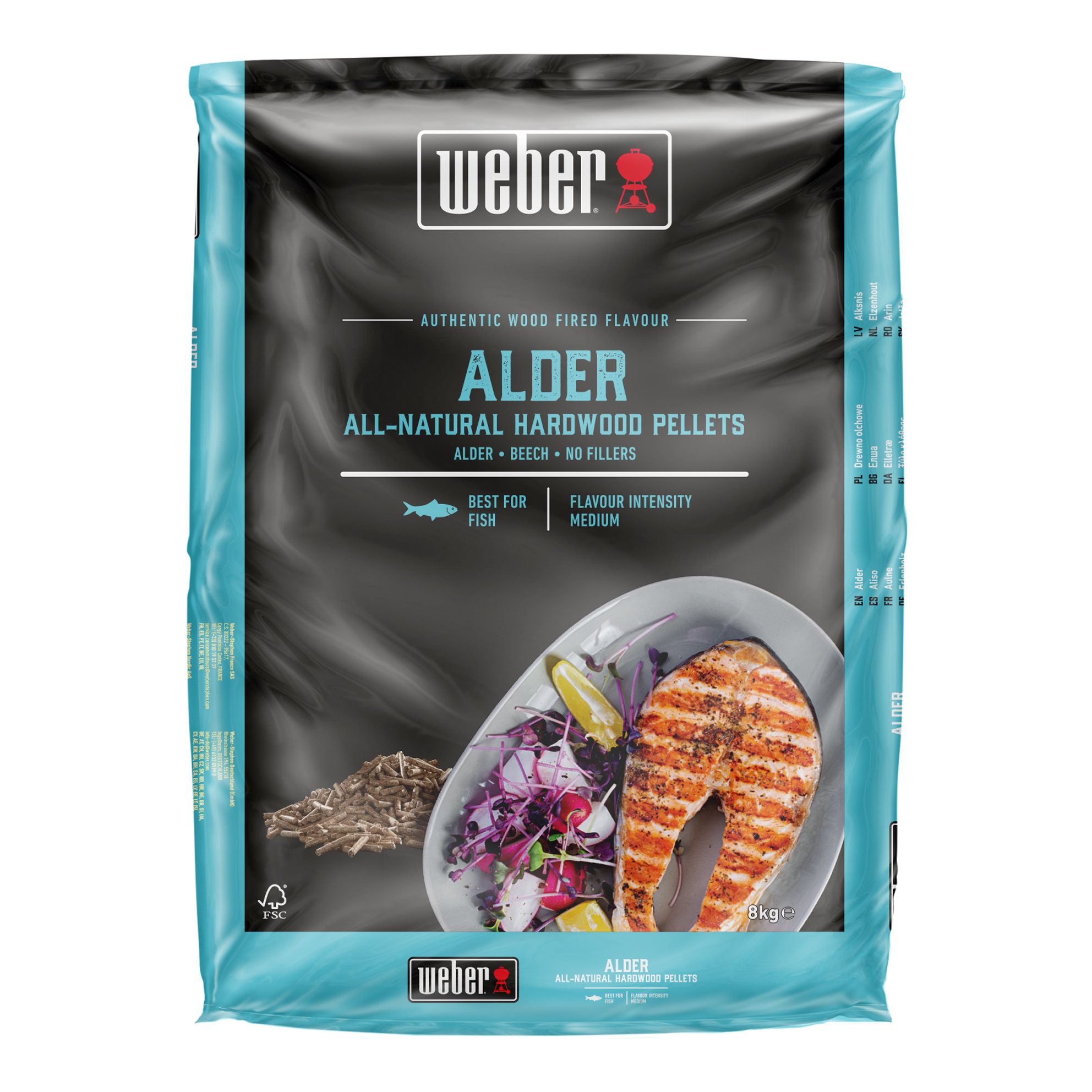 Weber Holzpellets aus Erlenholz - 100% natürliche Hartholzpellets