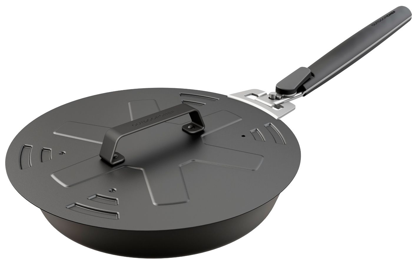 1449151_Carbonstahldeckel_3 OutdoorCHEF Carbonstahldeckel 4 in 1