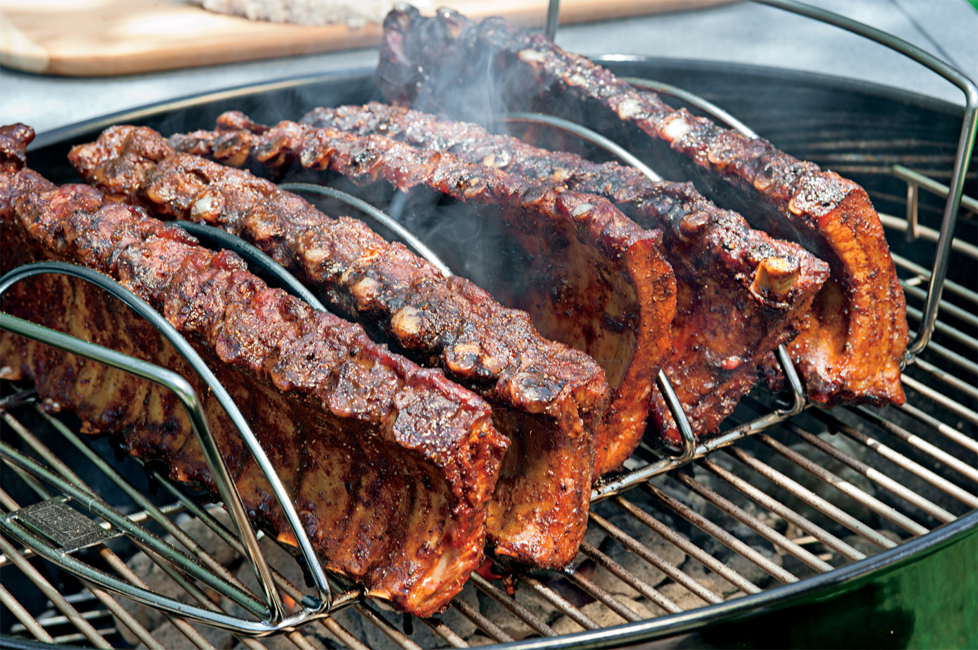 6469_Spare_Rib_Halter_3 Weber Spare-Rib-Halter & Bratenkorb
